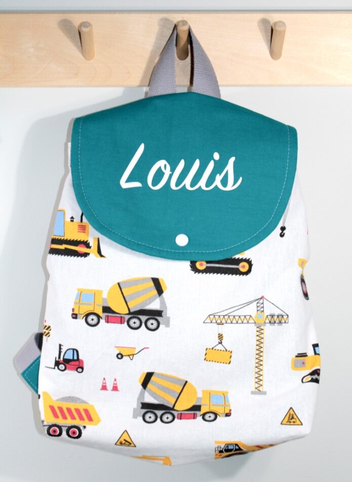 Sac maternelle chantier tractopelle