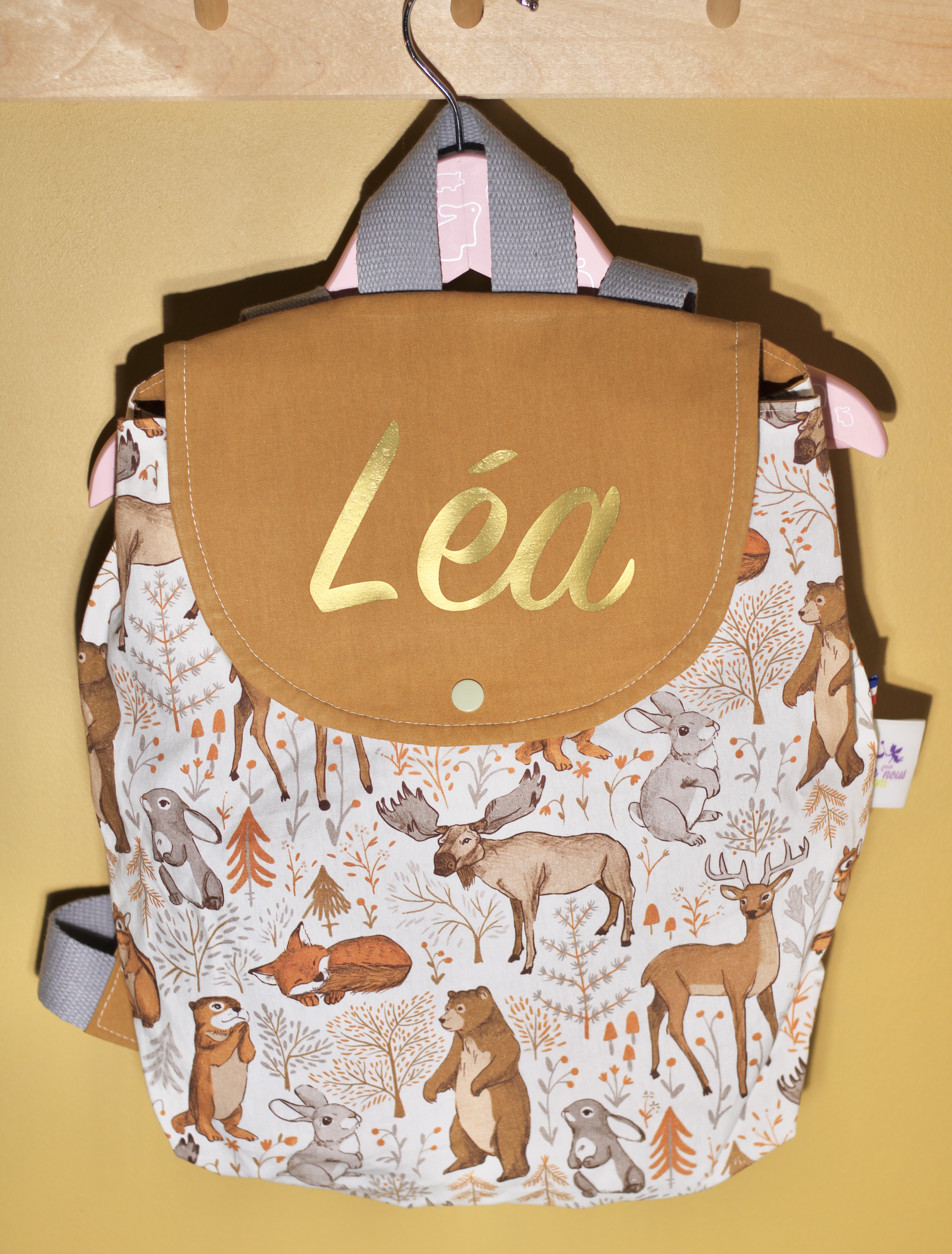 sac maternelle personnalisé foret